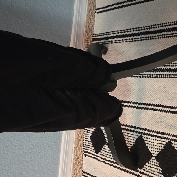 ALICE + OLIVIA Base Black Sleeveless Dress Silk Blouson Top Hem Ruchinfg Sz SM - Picture 7 of 16